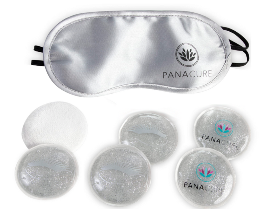 Set of 6 - Reusable Gel Ice Packs with Eye Mask – Hot and Cold Therapy